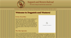 Desktop Screenshot of dogpatchandwesternrr.com