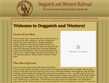 Tablet Screenshot of dogpatchandwesternrr.com